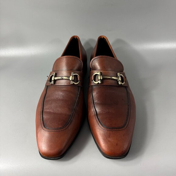 Salvatore Ferragamo Brown Leather Loafers main image 13
